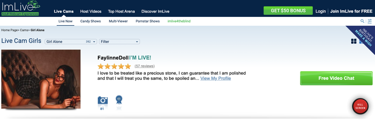ImLive cam site review
